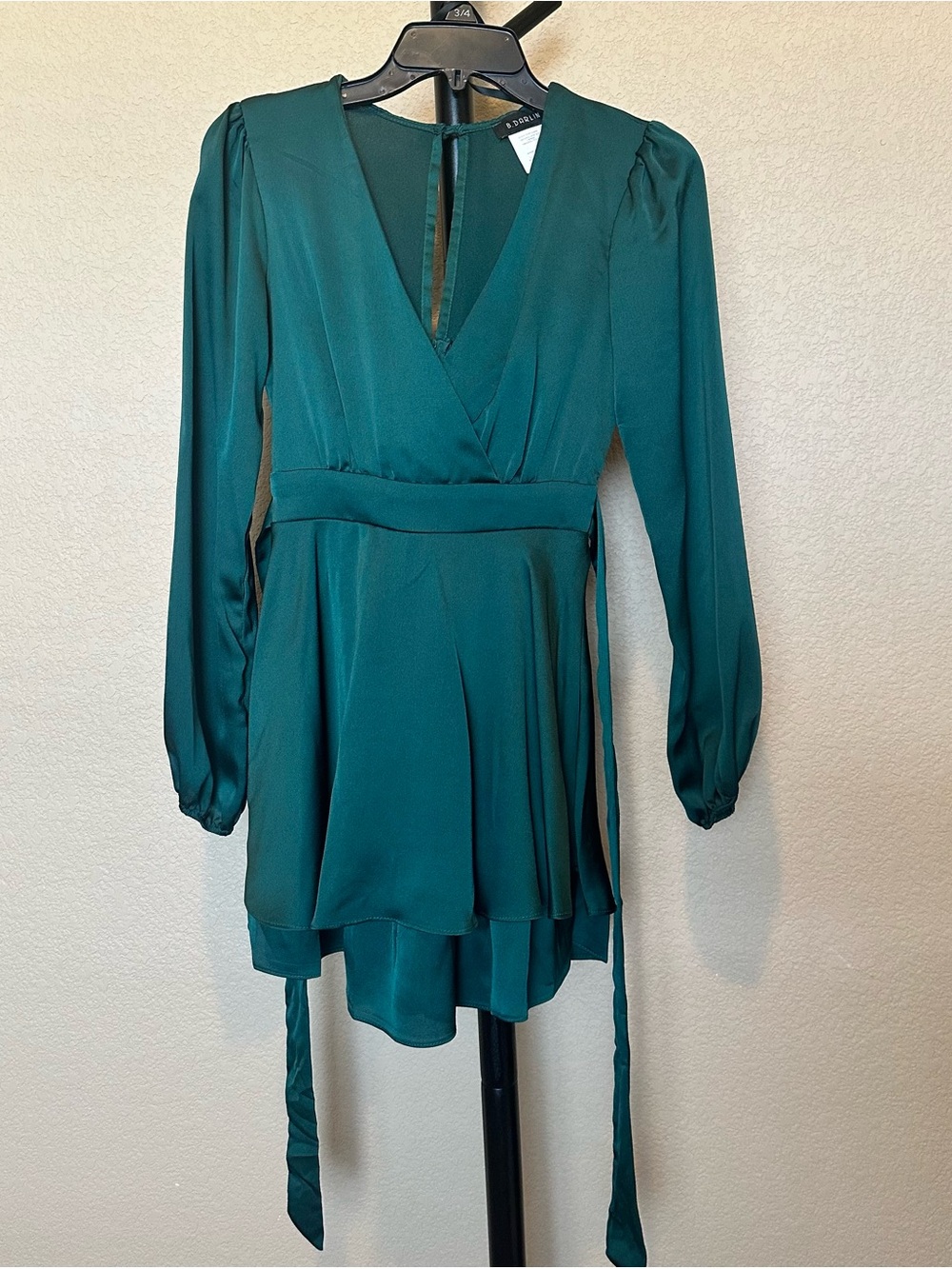 B. Darlin Teal Wrap-Style Dress